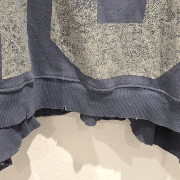 NWT Free People We the Free Camden Graphic 13 Combo Navy Sweatshirt Pullover - Picture 7 of 8